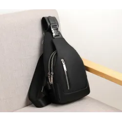 Luksuriøs bryst-/skulderveske - ryggsekk - USB-ladeport - vanntett - unisex