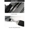 Luksuriøs bryst-/skulderveske - ryggsekk - USB-ladeport - vanntett - unisex