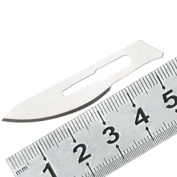 Kirurgisk blad - skalpell - utskiftbart knivblad - rustfritt stål - nummer 24