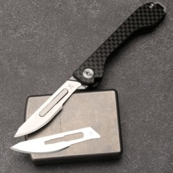 Cuchillos & multitoolsHoja quirúrgica - bisturí - hoja de cuchillo reemplazable - acero inoxidable - número 24