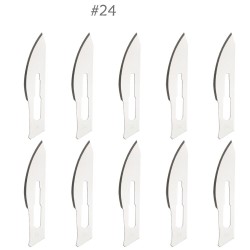 Chirurgische Klinge - Skalpell - austauschbare Messerklinge - Edelstahl - Nummer 24