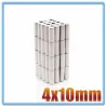 N35 - neodymmagnet - stark cylinder - 4mm * 10mm - 20 - 500 stycken