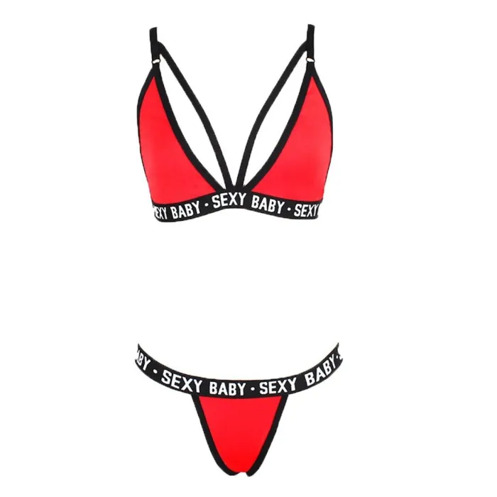 BH / g-strenger - sexy undertøyssett - SEXY BABY bokstaver