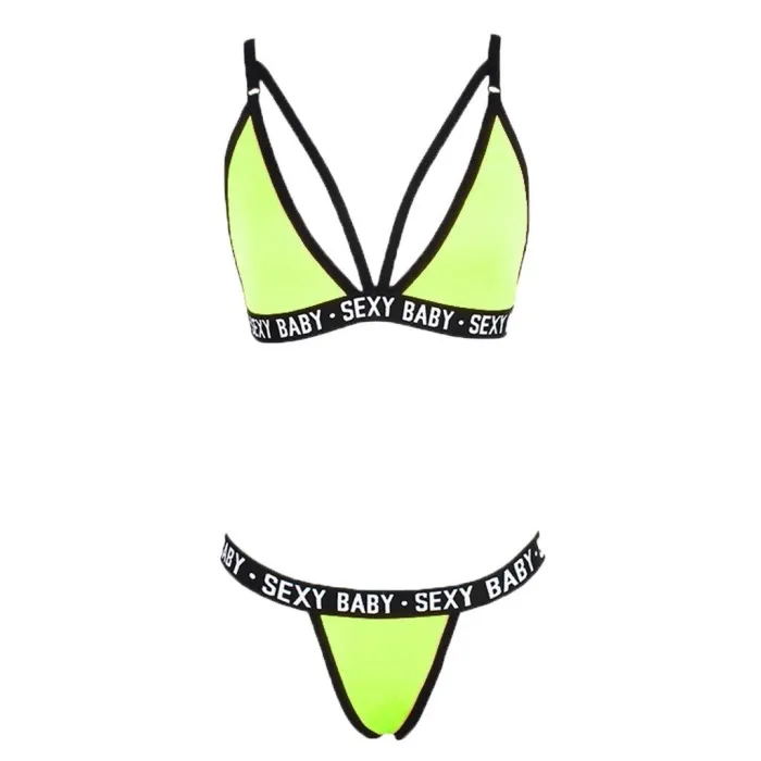 BH / g-strenger - sexy undertøyssett - SEXY BABY bokstaver