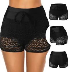 Baño y ropaParte inferior de bikini sexy - shorts cortos de encaje