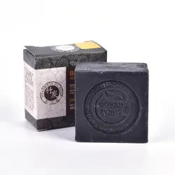 Natural - orgânico - sabonete de ervas - óleo de bambu preto - clareamento - tratamento de acne