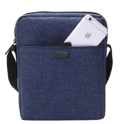 Moderiktig axelväska i canvas - vattentät