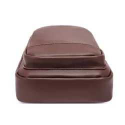 Borsa a tracolla alla moda - zaino piccolo - con foro per auricolari - pelle