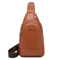 Borsa a tracolla alla moda - zaino piccolo - con foro per auricolari - pelle