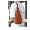 Borsa a tracolla alla moda - zaino piccolo - con foro per auricolari - pelle