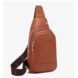 Borsa a tracolla alla moda - zaino piccolo - con foro per auricolari - pelle