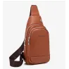 Borsa a tracolla alla moda - zaino piccolo - con foro per auricolari - pelle