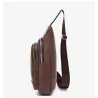 Borsa a tracolla alla moda - zaino piccolo - con foro per auricolari - pelle
