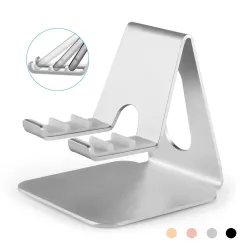 Mini stand - supporto - per iPad / tablet / telefono - scomparti regolabili