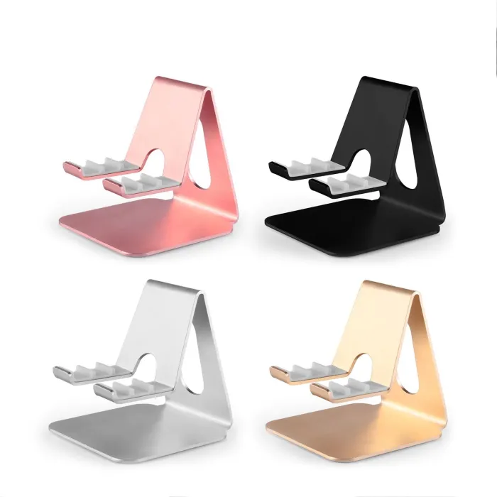 Mini stand - supporto - per iPad / tablet / telefono - scomparti regolabili