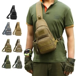 Taktyczna torba na ramię / na klatkę piersiową - mały plecak - wzór kamuflażu