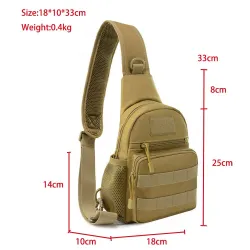 Sac à bandoulière / poitrine tactique - petit sac à dos - design camouflage