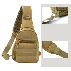 Sac à bandoulière / poitrine tactique - petit sac à dos - design camouflage