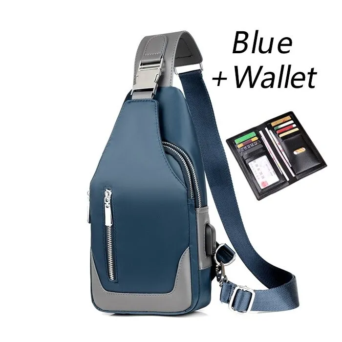 MochilasMochila multifunción - bandolera/pecho - puerto de carga USB - orificio para auriculares - impermeable