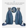 Zaino multifunzione - borsa a tracolla/pettorale - porta di ricarica USB - foro per auricolari - impermeabile