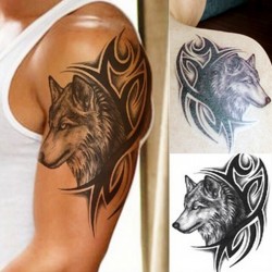Wolf - vandtæt midlertidig falsk tatovering