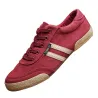 Chaussures classiques pour hommes - baskets plates en toile - bout rond - à lacets