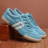 Klassiske herresko - sneakers i flat canvas - rund tå - snøring