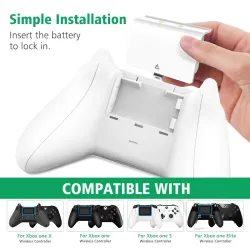 Dobbel lader - ladedokking - med LED-indikator - for Xbox One - One S - One X-kontroller