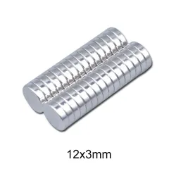 N35 - ímã de neodímio - disco forte - 12 * 3 mm