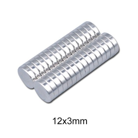 N35 - Neodym-Magnet - starke Scheibe - 12 * 3 mm
