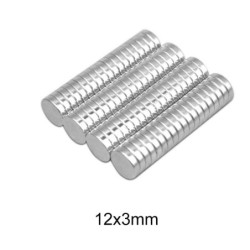 N35 - Neodym-Magnet - starke Scheibe - 12 * 3 mm