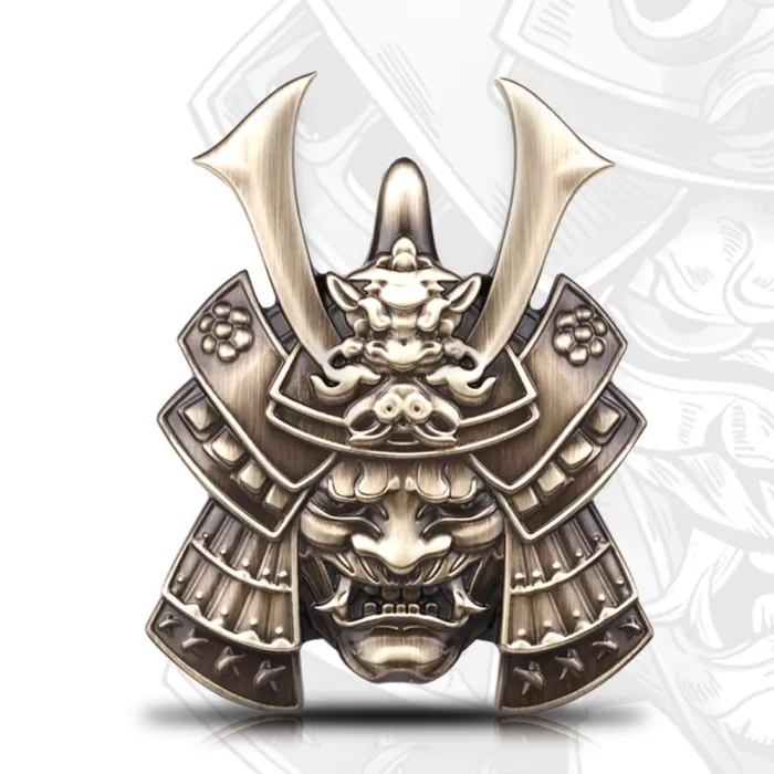 Metall bil / motorsykkel klistremerke - emblem - japansk samurai