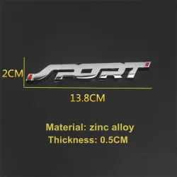 PegatinasAdhesivo 3D para coche - emblema de metal - SPORT