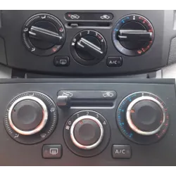 Commutateur de commande de chauffage de climatisation - boutons - pour Nissan Tiida NV200 Livina Geniss - 3 pièces