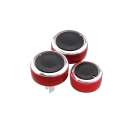 Commutateur de commande de chauffage de climatisation - boutons - pour Nissan Tiida NV200 Livina Geniss - 3 pièces