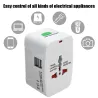Universal strøm - reiseadapter - med 2 USB-porter - AU US UK EU plug inverter