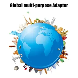 Universal strøm - reiseadapter - med 2 USB-porter - AU US UK EU plug inverter