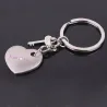 Hjerteformet nøkkelring - Love Heart - True Love - 2 stk
