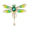 Luxurious vintage brooch - with crystal dragonflyBrooches