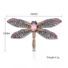 Elegant broche - med farverig krystal guldsmede