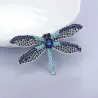 Elegant broche - med farverig krystal guldsmede