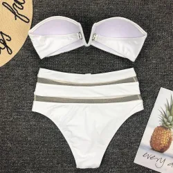 Baño y ropaConjunto de bikini sexy - con push up - cintura alta