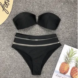 Baño y ropaConjunto de bikini sexy - con push up - cintura alta