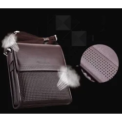Klassisk retro skulderveske - skinn