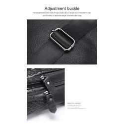 Stylish chest bag - leather backpack - crocodile skin patternBags