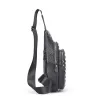 BolsosElegante bolso de pecho - mochila de cuero - patrón de piel de cocodrilo