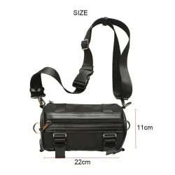 Fasjonabel liten crossbody-veske - sylinderformet - unisex