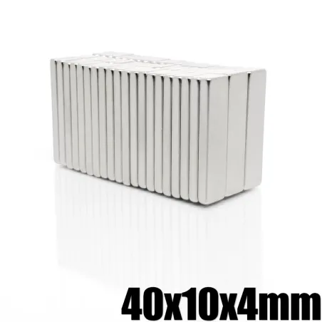 N35 - ímã de neodímio - bloco retangular forte - 40mm * 10mm * 4mm
