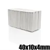 N35 - ímã de neodímio - bloco retangular forte - 40mm * 10mm * 4mm