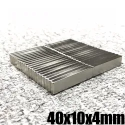 N35 - aimant néodyme - bloc rectangulaire puissant - 40mm * 10mm * 4mm